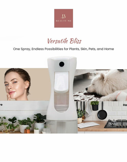 Load image into Gallery viewer, BEAUTY ME Continuous Mist Spray Bottle 10.1oz White Fine Mist Sprayer
