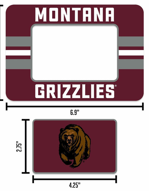 Load image into Gallery viewer, Rico Industries NCAA Montana Grizzlies Magnetic Picture Frame 5x6.75 Combo
