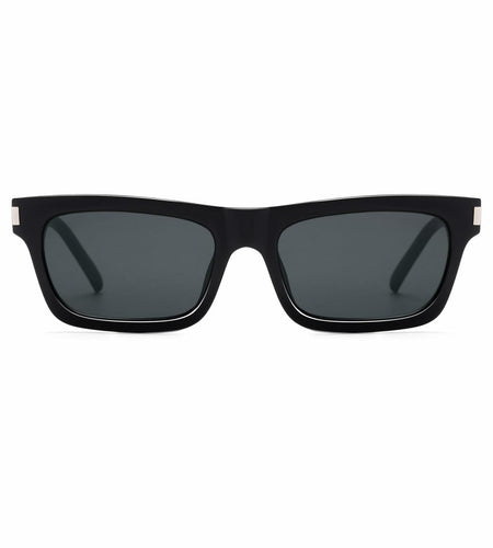 Appassal Retro Rectangular Sunglasses Unisex Black/Dark Gray AP3752 Open Box