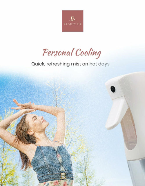 Load image into Gallery viewer, BEAUTY ME Continuous Mist Spray Bottle 10.1oz White Fine Mist Sprayer
