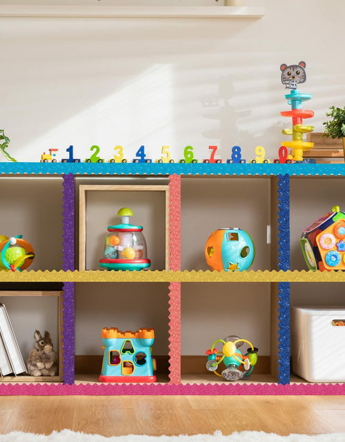 Load image into Gallery viewer, Qeeenar 16 Rolls 263ft Scalloped Bulletin Board Borders Trim Boho Color
