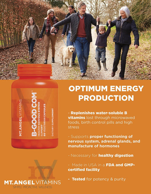 Load image into Gallery viewer, Mt. Angel Vitamins B-Good Vitamin B Complex 90 Veg Capsules
