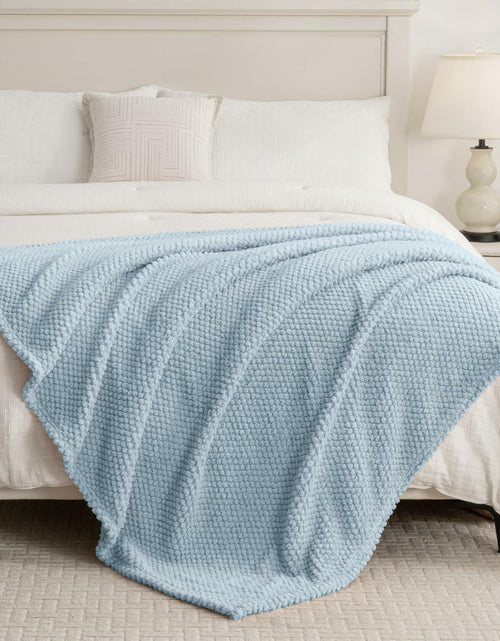 Load image into Gallery viewer, Jungle Star 3 Layer Jacquard Fleece Throw Blanket 50x70 Inch Wave Beige
