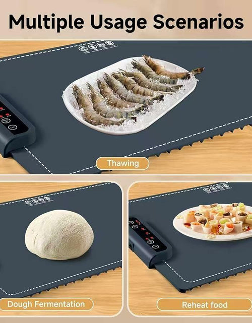 Load image into Gallery viewer, BOLEISE Electric Warming Tray Nano Silicone 3 Temp Settings White Size M
