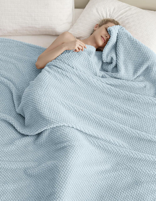 Load image into Gallery viewer, Jungle Star 3 Layer Jacquard Fleece Throw Blanket 50x70 Inch Wave Beige
