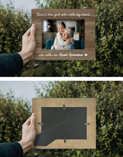 Load image into Gallery viewer, FONDCANYON Great Grandma 5x7 Photo Frame Gift Pink Rustic Style
