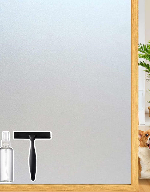 Load image into Gallery viewer, Dwersty Frosted Glass Window Privacy Film Static Cling 17.5x78.74in Anti-UV
