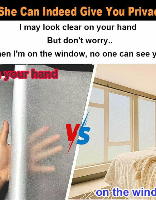 Load image into Gallery viewer, Dwersty Frosted Glass Window Privacy Film Static Cling 17.5x78.74in Anti-UV

