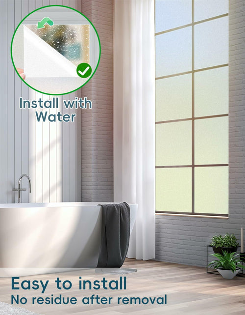 Load image into Gallery viewer, Dwersty Frosted Glass Window Privacy Film Static Cling 17.5x78.74in Anti-UV
