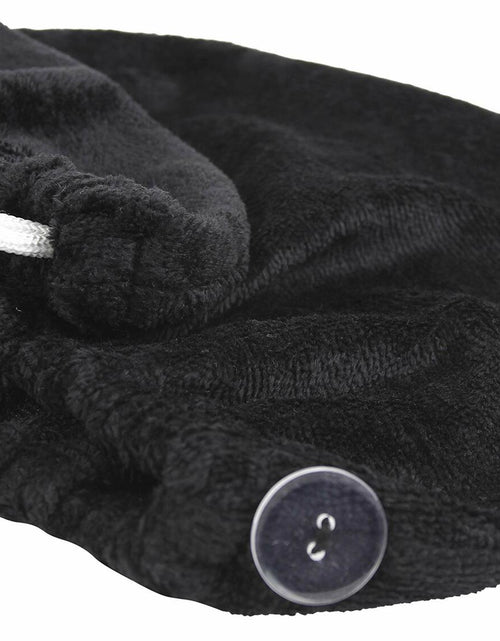 Load image into Gallery viewer, FABBRICA HOME Bamboo Rayon Spa Bath Wrap &amp; Hair Turban Set Navy Blue One Size
