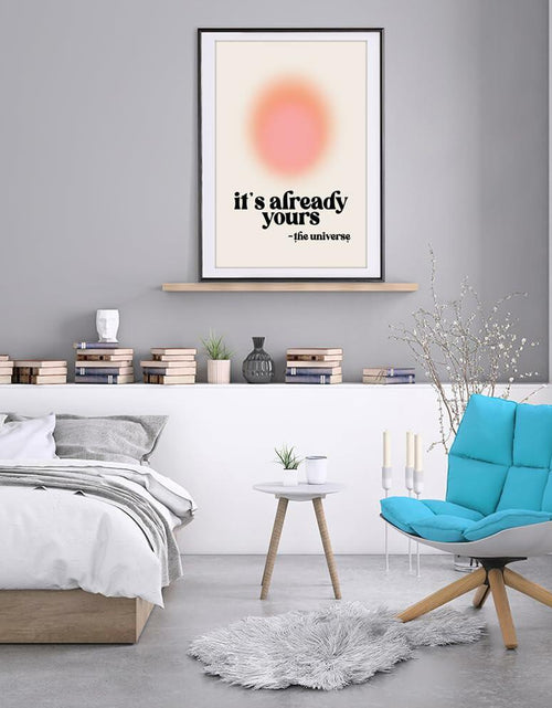 Load image into Gallery viewer, Usoway Motivational Wall Art Pink Aura Canvas 12x16in Unframed
