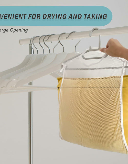 Load image into Gallery viewer, Hanging Pillow Drying Rack Net Large Capacity Foldable Mesh Bags 4pcs Large Size
