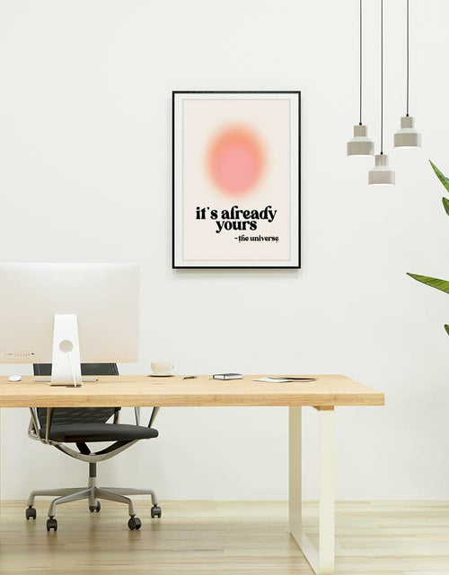 Load image into Gallery viewer, Usoway Motivational Wall Art Pink Aura Canvas 12x16in Unframed
