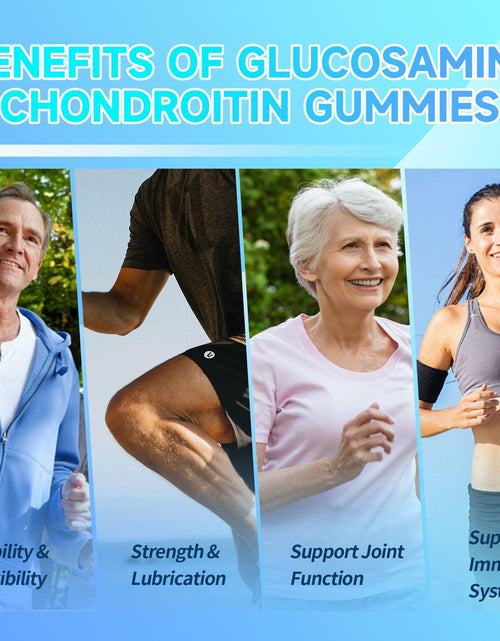 Load image into Gallery viewer, NutriVigor Glucosamine Chondroitin MSM Elderberry Gummies Blueberry 60ct
