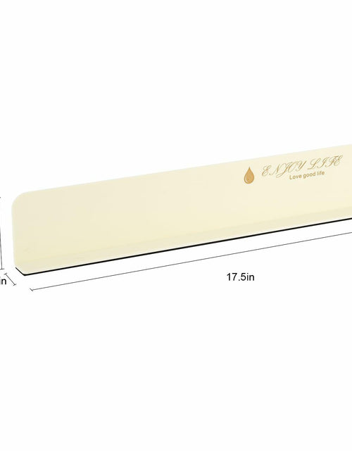 Load image into Gallery viewer, 2PCS Acrylic Sink Splash Guard Beige Frosted Magnetic Water Barrier 17.5"x3.3"
