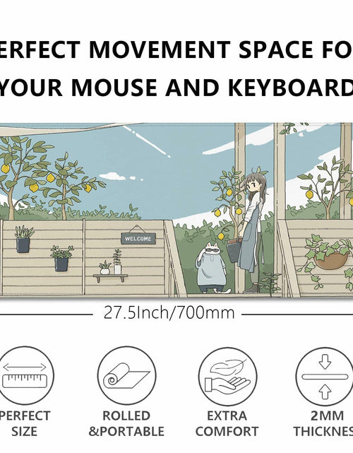 Load image into Gallery viewer, XCDZLNDL Anime Mouse Pad Large Extended Gaming Desk Mat 27.5x11.8 in Welcome
