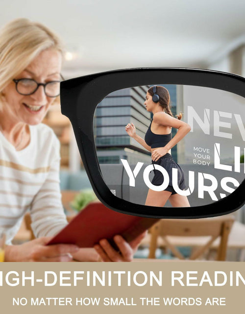 Load image into Gallery viewer, Dccdllo Women's Blue Light Blocking Oversized Square Reading Glasses +3.5
