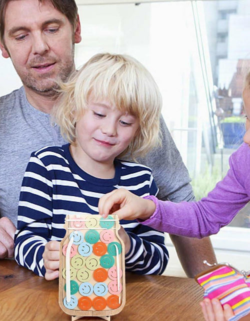 Load image into Gallery viewer, Goodangie00 Magnetic Reward Jar Classroom Board Kids Potty Training Wood Love
