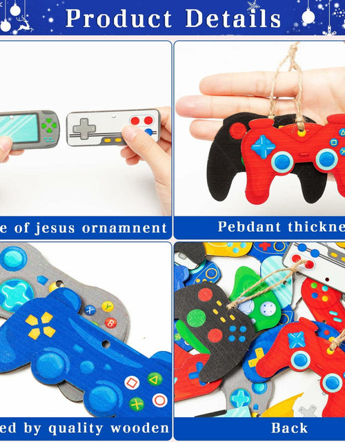 Load image into Gallery viewer, Haooryx Christmas Religious Multi Color Wood Ornaments
