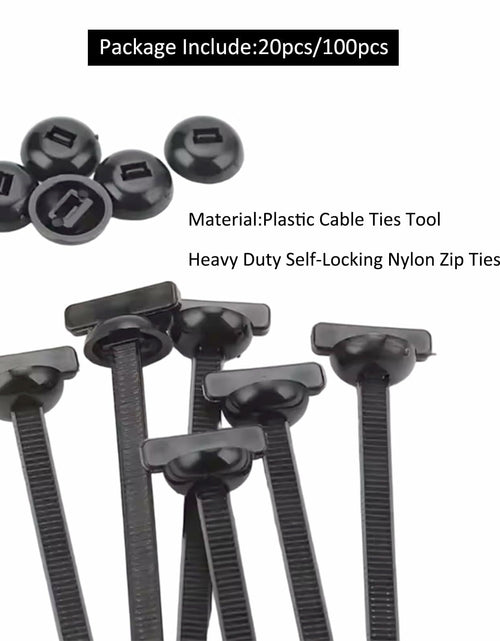 Load image into Gallery viewer, jeseea 100PCS Nylon Universal Cable Tie Buckle Heavy Duty Self-Locking
