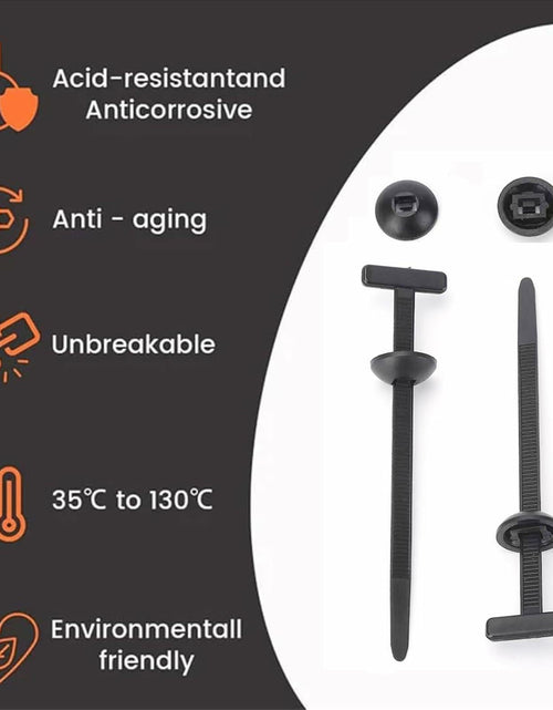 Load image into Gallery viewer, jeseea 100PCS Nylon Universal Cable Tie Buckle Heavy Duty Self-Locking
