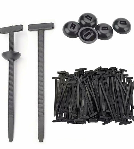 jeseea 100PCS Nylon Universal Cable Tie Buckle Heavy Duty Self-Locking