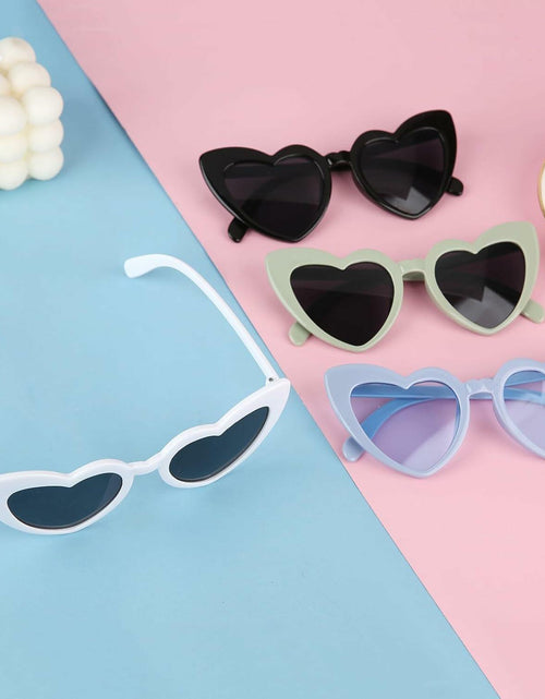 Load image into Gallery viewer, Clcnsusilk 16 Pairs Heart Shaped Sunglasses Bachelorette Party Favors Sage Green
