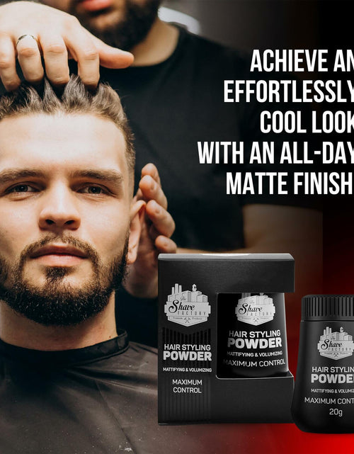 Load image into Gallery viewer, The Shave Factory Hair Styling Powder 20g Mattifying Volumizing 3 Pack Black
