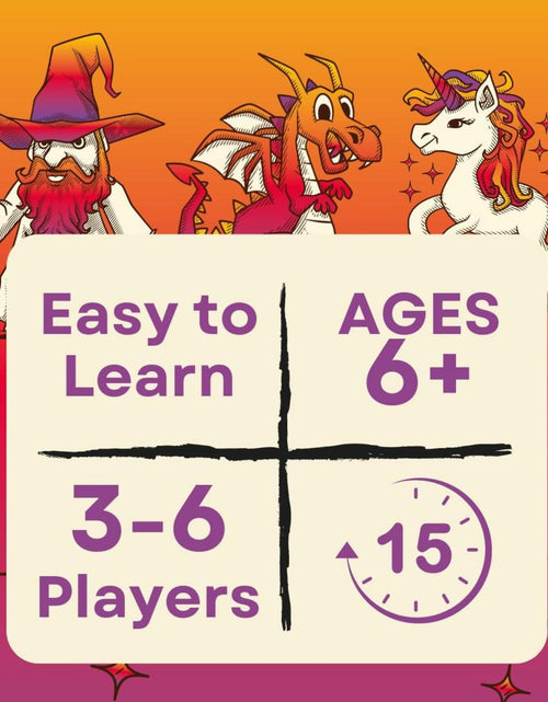 Load image into Gallery viewer, PIRATE WIZARDS Wizards Dragons Unicorns Card Game Fast Action 3-6 Players
