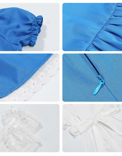 Load image into Gallery viewer, JUIULU Princess Dress Wonderland Costume Girls Blue Size 140
