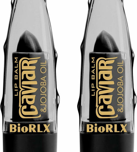 BioRLX Aloe Vera Lip Balm Caviar Jojoba Oil 0.12oz Pack of 2