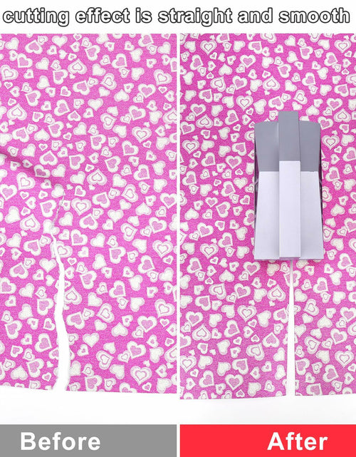 Load image into Gallery viewer, Vodolo Wrapping Paper Cutter with 6 Replaceable Blades Silver Gift Wrap Tool
