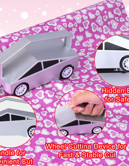 Load image into Gallery viewer, Vodolo Wrapping Paper Cutter with 6 Replaceable Blades Silver Gift Wrap Tool
