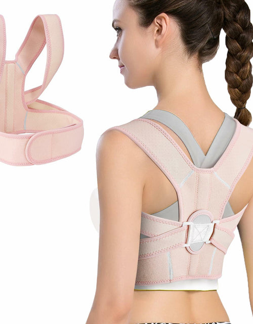 Load image into Gallery viewer, HLOES Adjustable Posture Corrector Upper Back Brace Breathable Support Size XS
