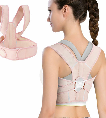 HLOES Adjustable Posture Corrector Upper Back Brace Breathable Support Size XS