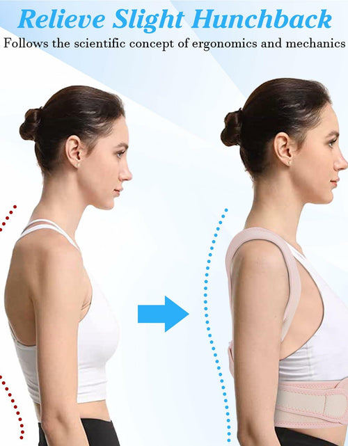 Load image into Gallery viewer, HLOES Adjustable Posture Corrector Upper Back Brace Breathable Support Size XS
