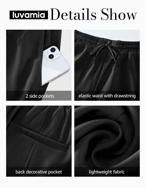 Load image into Gallery viewer, luvamia Women's Pull On Elastic Waist Drawstring Grey Shorts Size M
