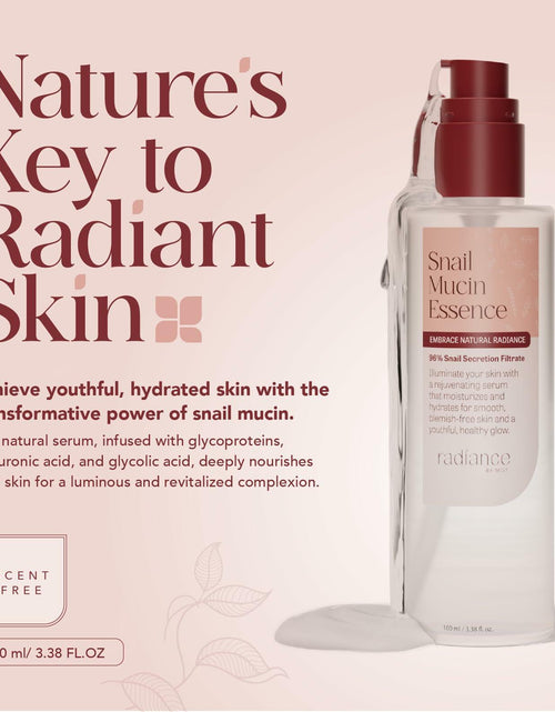 Load image into Gallery viewer, Radiance Snail Mucin Serum 96% Mucin Hyaluronic Acid 100ml Korean Skin Care LIKE
