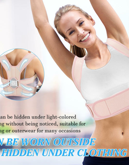 Load image into Gallery viewer, HLOES Adjustable Posture Corrector Upper Back Brace Breathable Support Size XS
