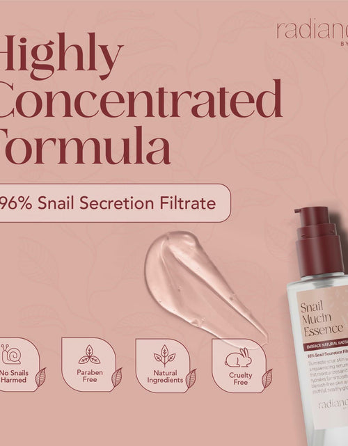 Load image into Gallery viewer, Radiance Snail Mucin Serum 96% Mucin Hyaluronic Acid 100ml Korean Skin Care LIKE
