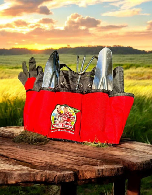 Load image into Gallery viewer, MURR FARMS 7pc Stainless Steel Tool Set Heavy Duty Non-Slip Grip Black Red
