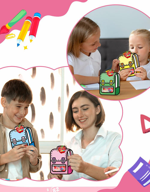 Load image into Gallery viewer, FoszaSzept 36Pcs 3D Cartoon Backpack Candy Goodie Bags Colorful Clear
