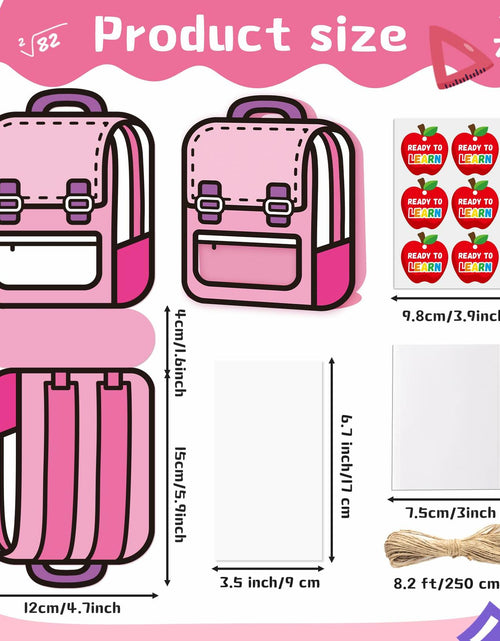 Load image into Gallery viewer, FoszaSzept 36Pcs 3D Cartoon Backpack Candy Goodie Bags Colorful Clear
