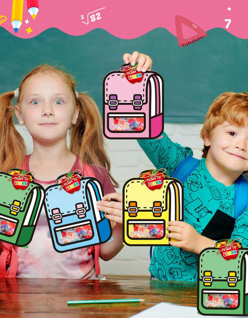 Load image into Gallery viewer, FoszaSzept 36Pcs 3D Cartoon Backpack Candy Goodie Bags Colorful Clear
