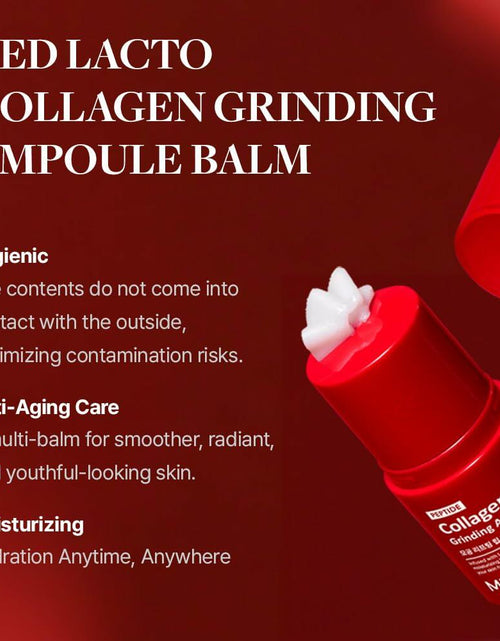 Load image into Gallery viewer, MDP+ Red Lacto Collagen Grinding Face Ampoule Balm Stick 14g Vegan Wrinkle Care
