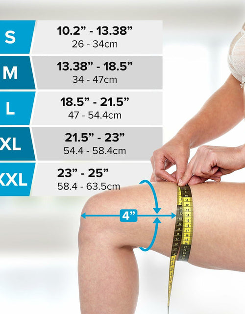 Load image into Gallery viewer, POWERLIX Adjustable Compression Knee Brace with Stabilizers Patella Support L
