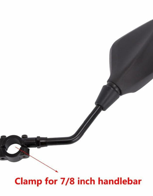 Load image into Gallery viewer, Generic Universal Motorcycle Rear View Side Mirrors 10MM 8MM Black Screw Mount
