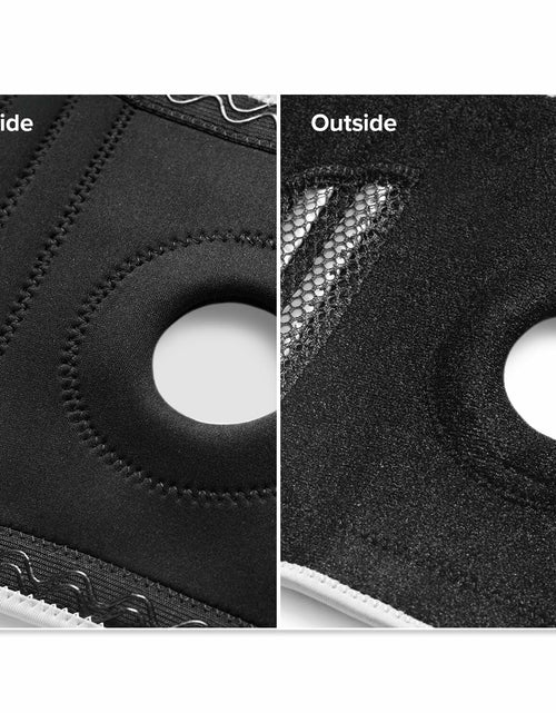 Load image into Gallery viewer, POWERLIX Adjustable Compression Knee Brace with Stabilizers Patella Support L

