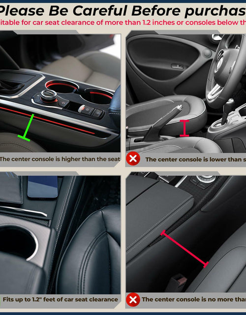Load image into Gallery viewer, INTMOOD 2 Pack Car Seat Gap Organizer Leather Cup Holder Storage Box Black
