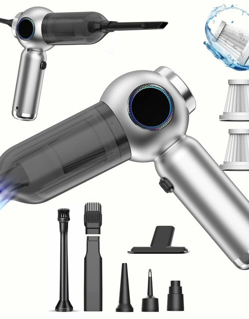 Load image into Gallery viewer, Mozeyerh Handheld Vacuum Cleaner Portable Cordless 20000Pa 4-in-1 Silver
